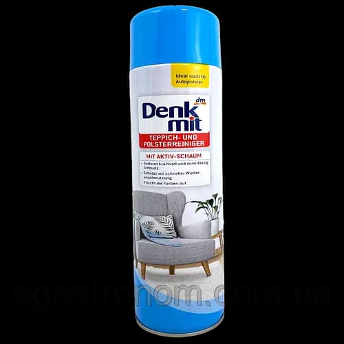 Піна для чищення килимів та м'яких меблів Денк Міт Denk Mit teppich polsterschaum 12шт/ящ (Код: 00-00011087), 600 мл