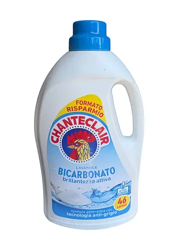 Гель для прання Chanteclair Bicarbonato з содою для білих і світлих тканин Італія, 2070 мл