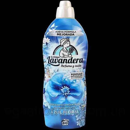Ополіскувач для прання квіткова свіжість Лавандера Lavandera azul floral 80р 6шт/ящ (Код: 00-00021667), 1760 мл