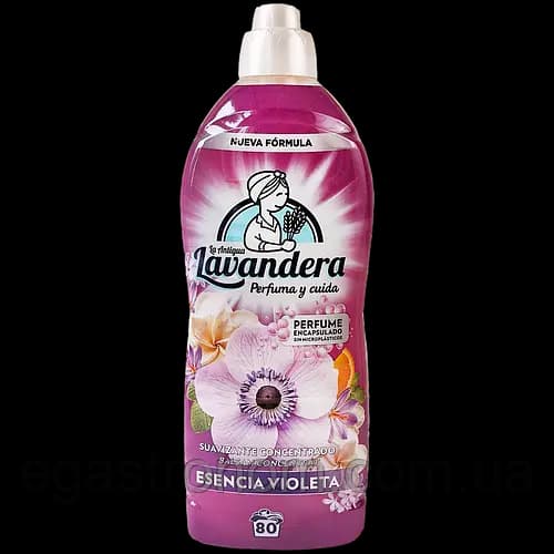 Ополіскувач для прання фіалкова есенція Лавандера Lavandera esencia violeta 80р 6шт/ящ (Код: 00-00021669), 1760 мл
