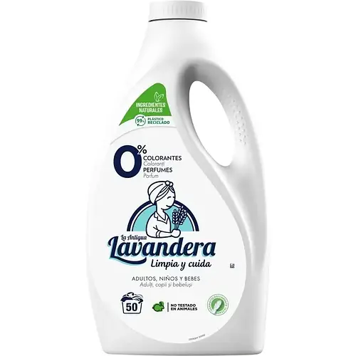 Гель для прання La Antigua Lavandera Natural без аромата, 2500 мл